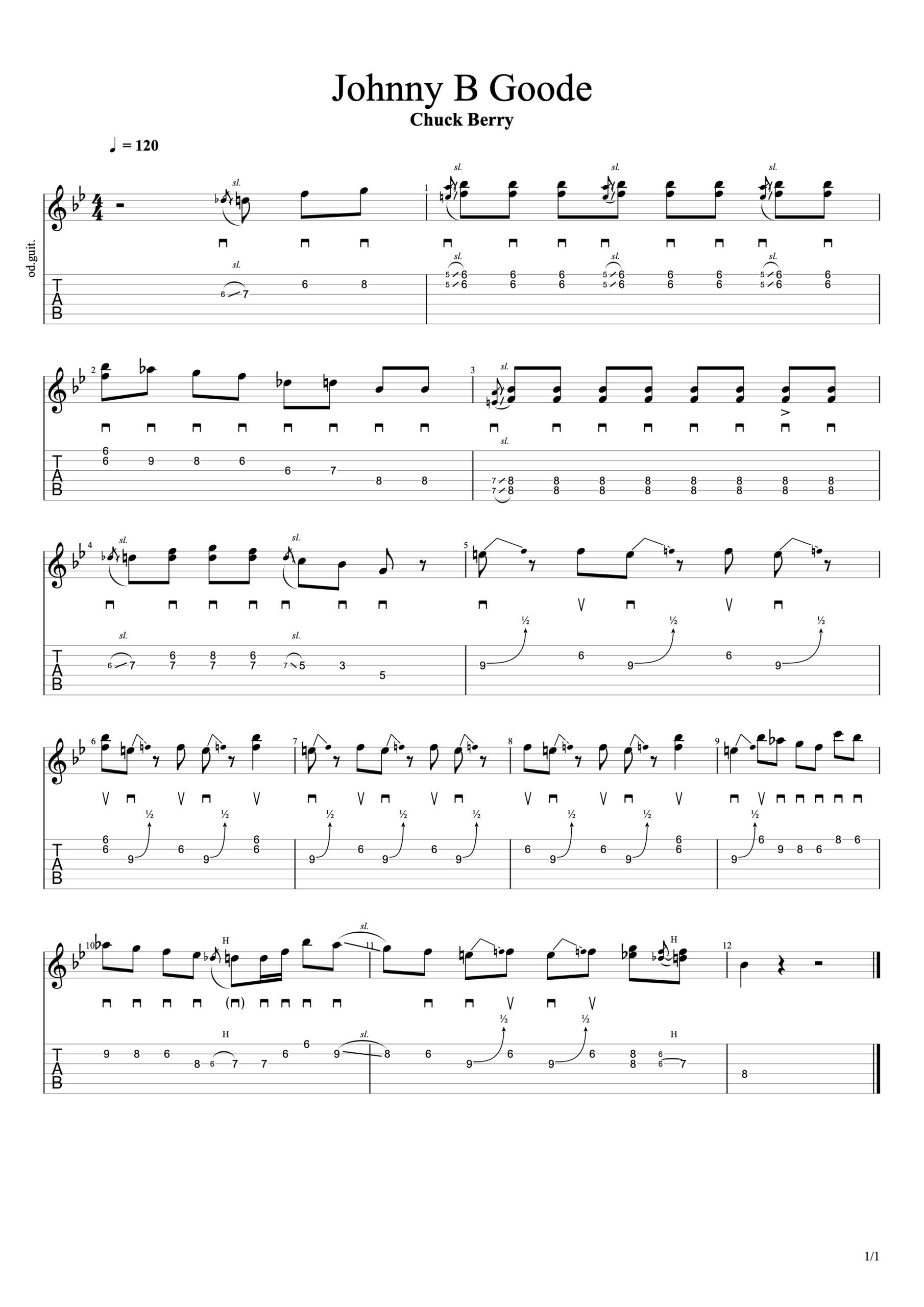 Johnny B Goode (Tutorial)