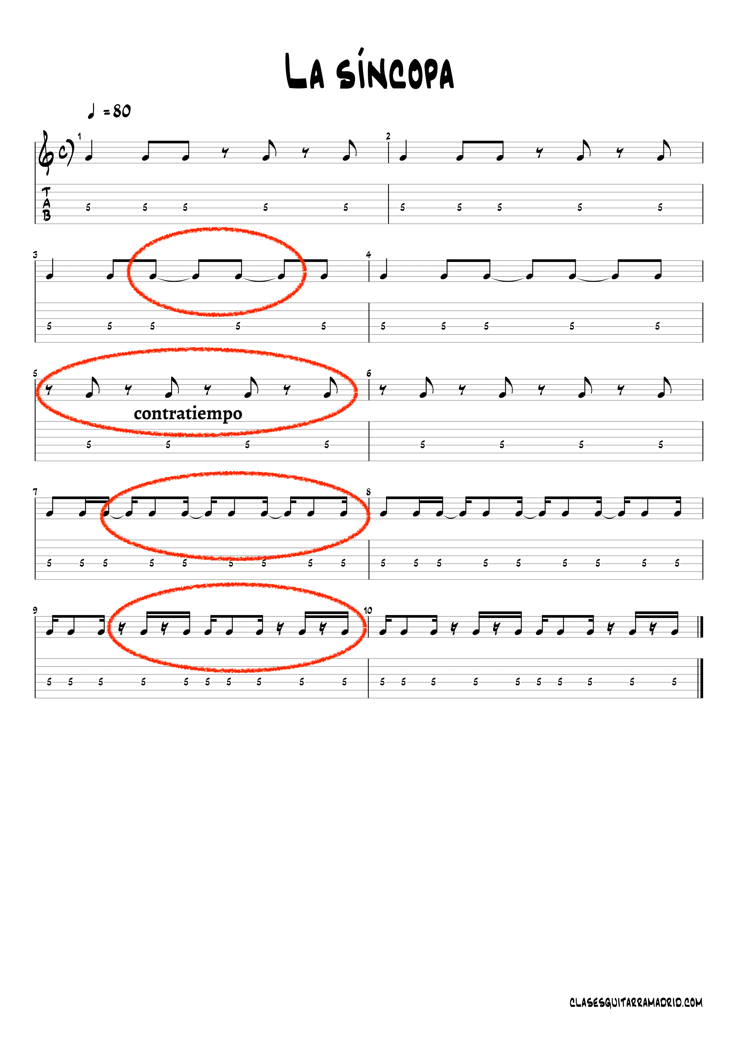 La SÍNCOPA cuestión de ritmo