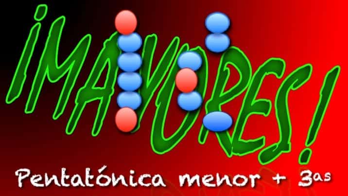 convertir una pentatónica menor en mayor
