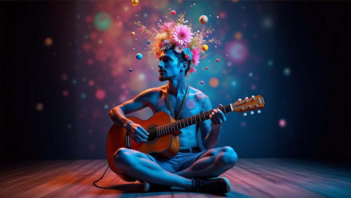 acción meditada guitarra