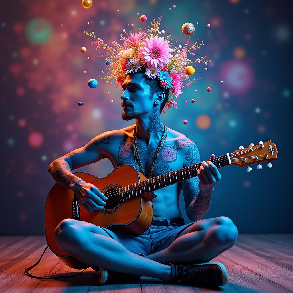 acción meditada guitarra