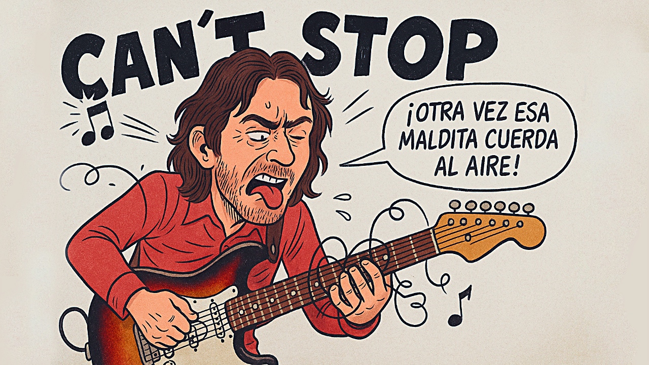 cómo tocar Can't Stop guitarra
